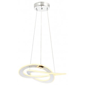 METAL LED AND SILICONE CHROME PLATED CHANDELIER 50 CM DIAMETER LOAD: 90 CM